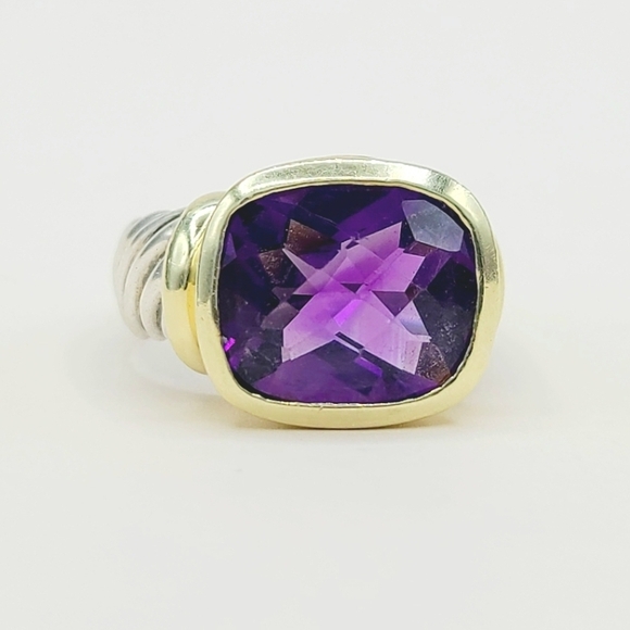 David Yurman Jewelry - David Yurman Large Noblesse Ring Amethyst Ring Sz 8.5